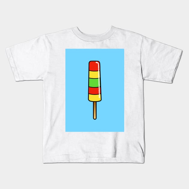 Traffic Light Ice Lolly Kids T-Shirt by AdamRegester